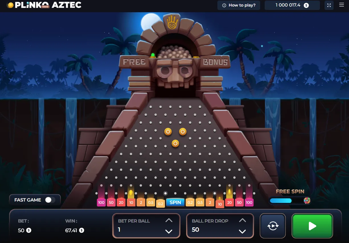 Plinko Aztec 1000 Game
