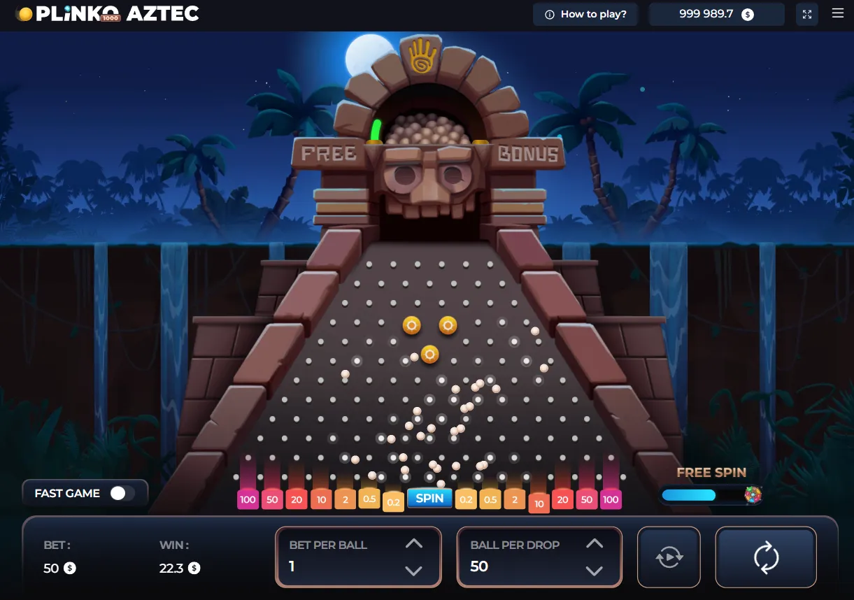 Plinko Aztec 1000 demo